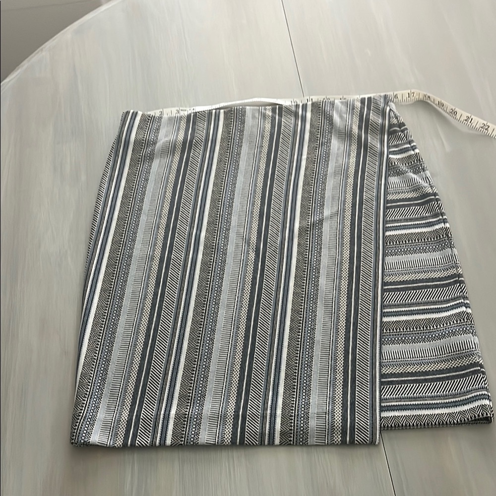 J Jill Brand Striped Black and White Skirt